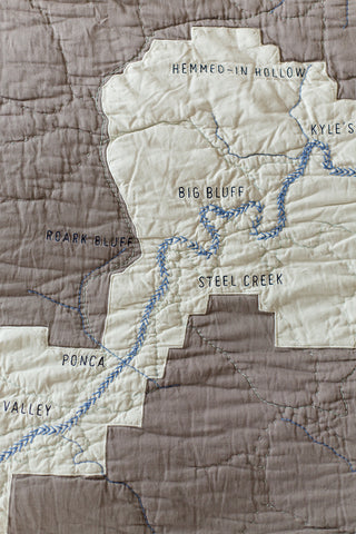 Buffalo River Quilt - Gray