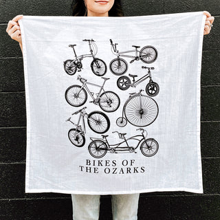 Bikes of the Ozarks Tea Towel