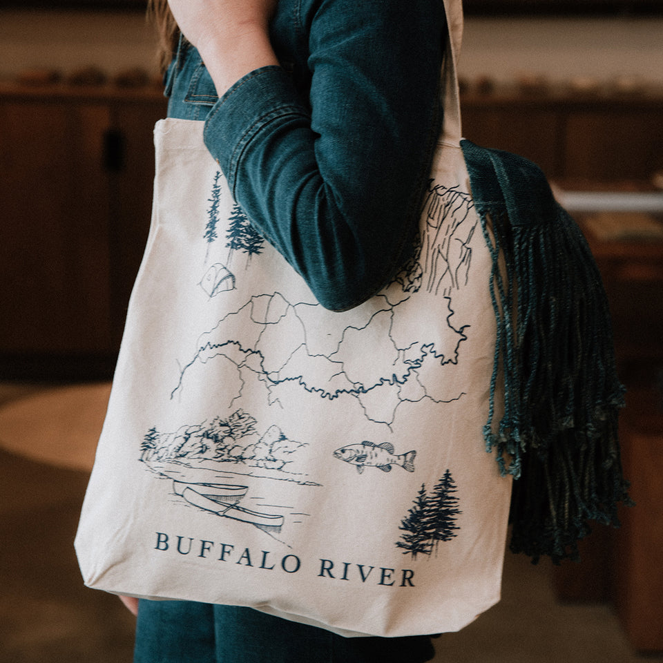 Buffalo River Tote Bag