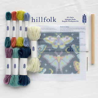 Midnight Moth Bargello Needlepoint Kit