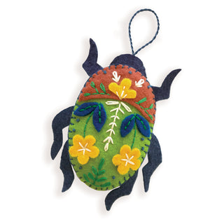 Hillfolk Appliqued Beetle Kit with Die-Cut Felt and Instructions
