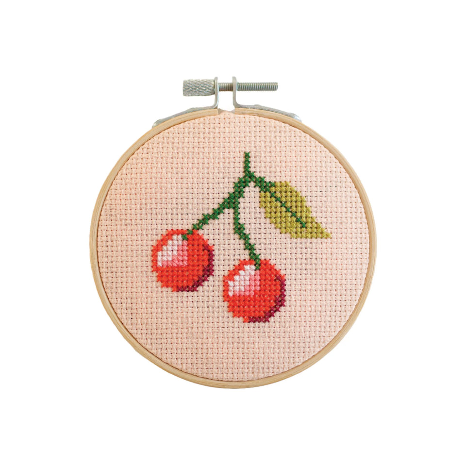 Cherry cross stitch kit