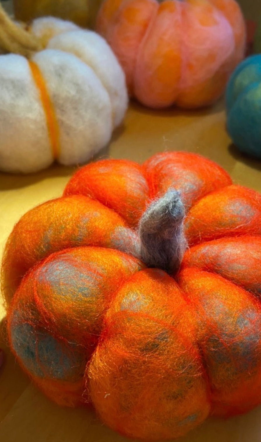 Oh My Gourd! Needle Felted Pumpkins