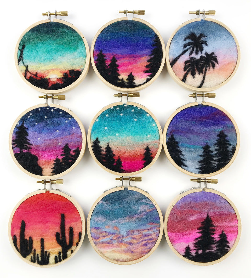 March Needle Felted Skyscapes with Dani Ives