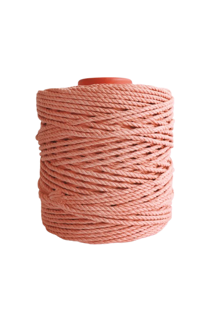 Modern Macrame 5mm cotton rope with hands to show size 5mm Cotton Rope
