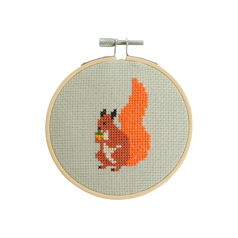 Cotton Clara Squirrel Cross Stitch Kit