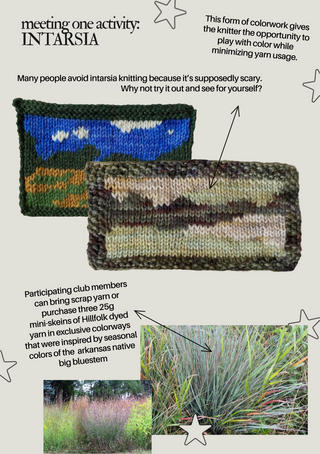 Knit Club - Meeting One - Prairies & Intarsia