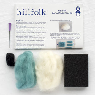 Blue Toad Needle Felt Kit