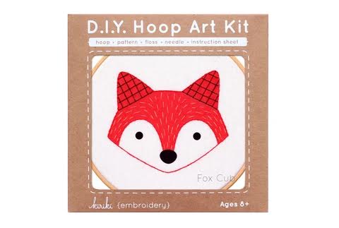 Fox Cub Hoop Art Kit