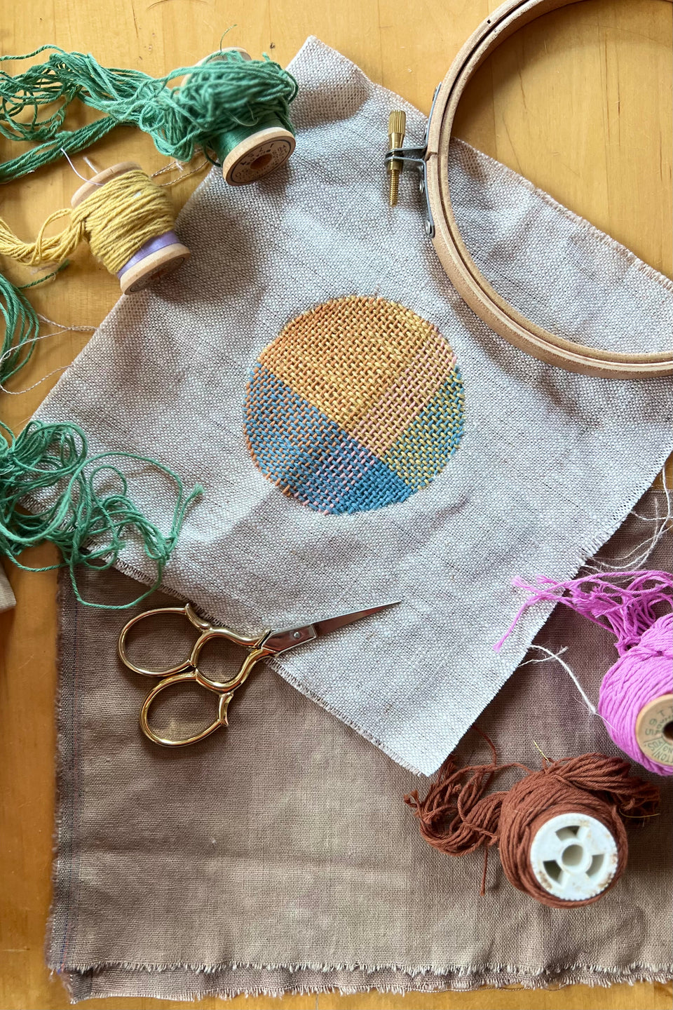 March Sewing 101: Needle Weaving Embroidery