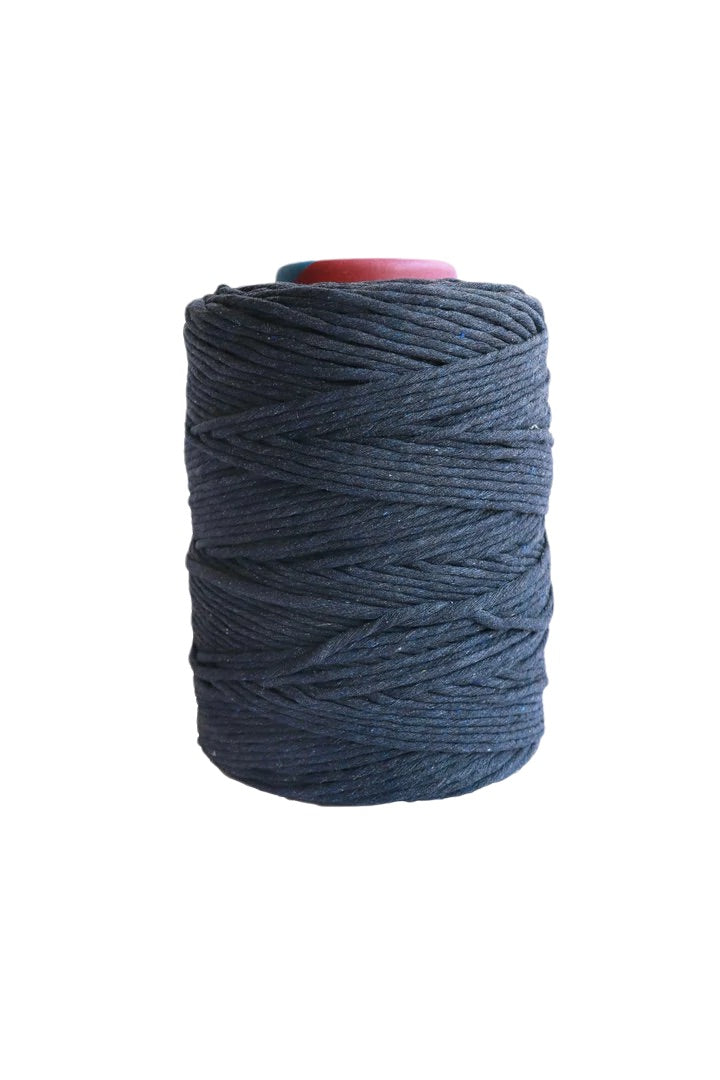 Modern Macrame Indigo 4mm 100% Recycled Cotton String - 800ft Spool