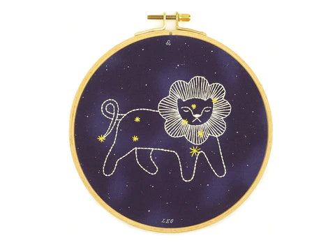 Kiriki Hoop Art Embroidery Kit Constellation Series