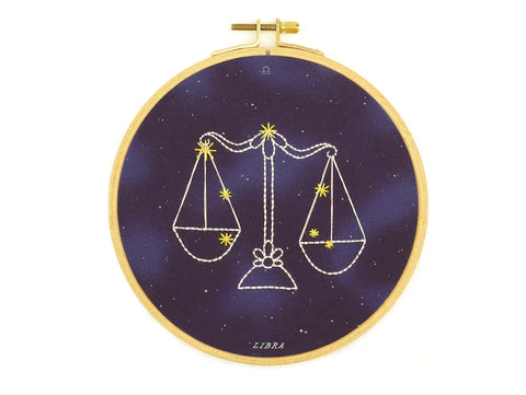 Kiriki Hoop Art Embroidery Kit Constellation Series