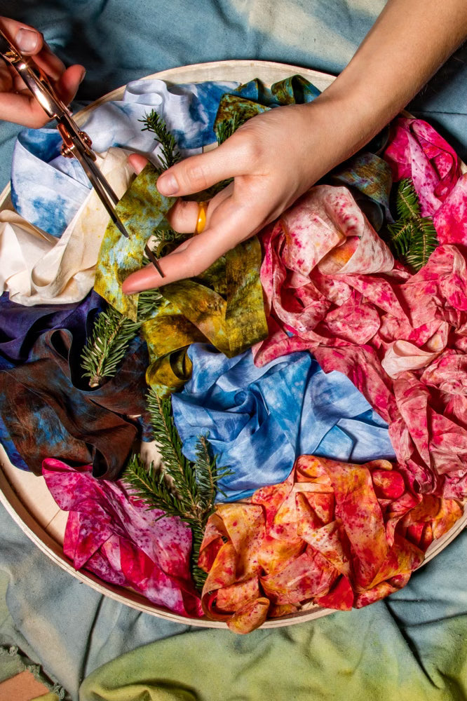 Explorations in Natural Color: Eco Print & Overdye: September